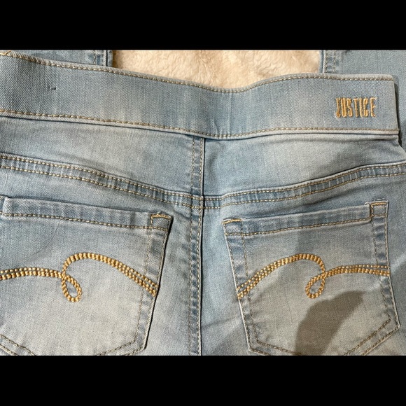 Justice Girls size 12 brand new sequin flip pull on jeans. - Picture 7 of 8